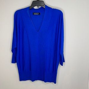 Magaschoni Silk & Cashmere 3/4 Sleeve Sweater